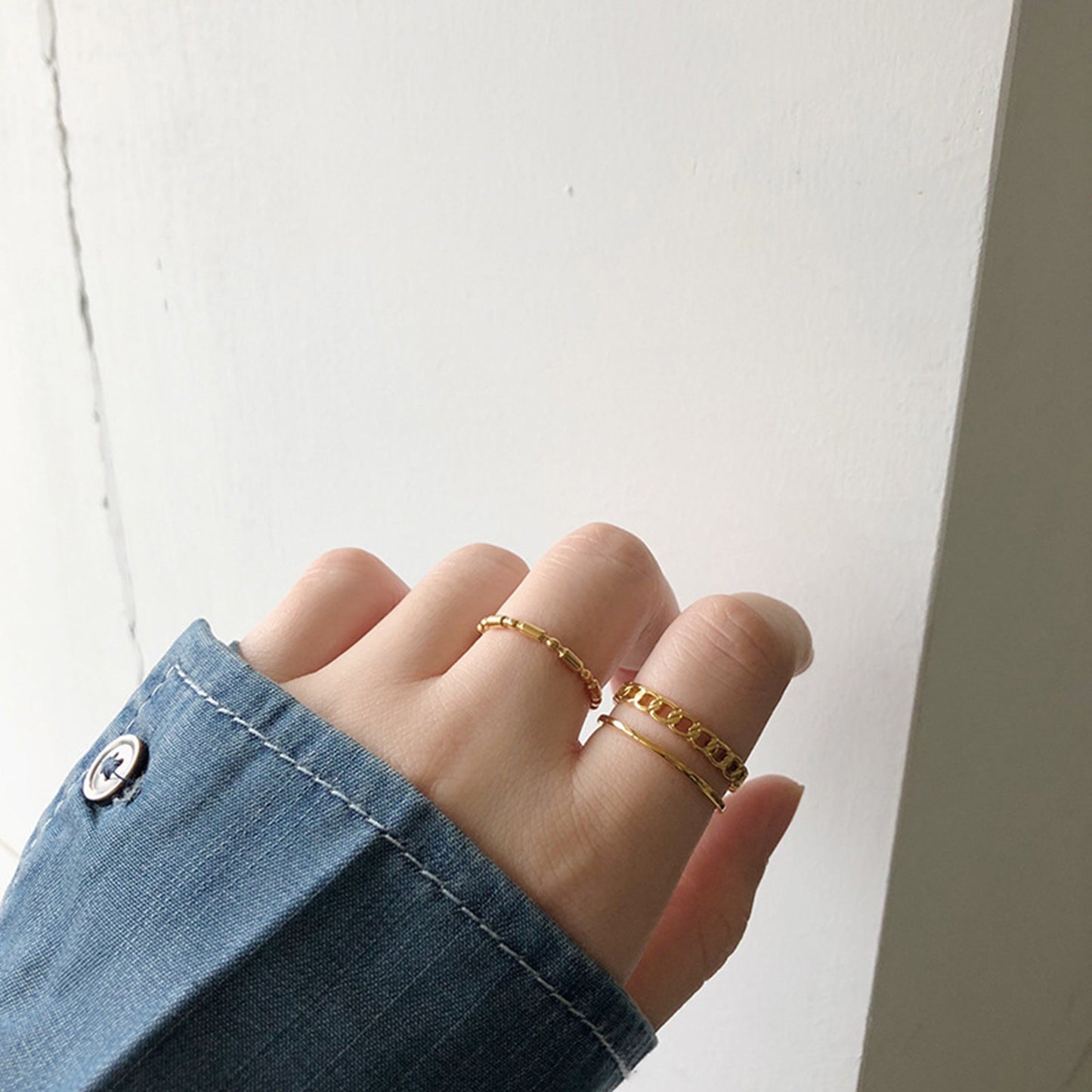 Golden Crown Open Ring