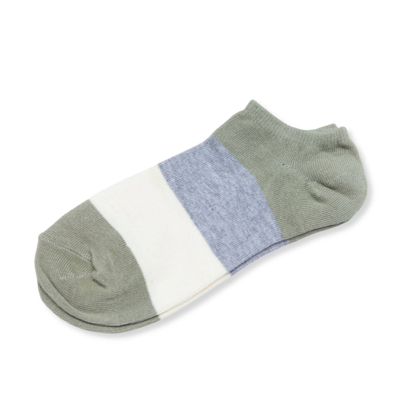 Mens 3 Pairs Low Cut Colour Impact Cotton No Show Socks 6-11