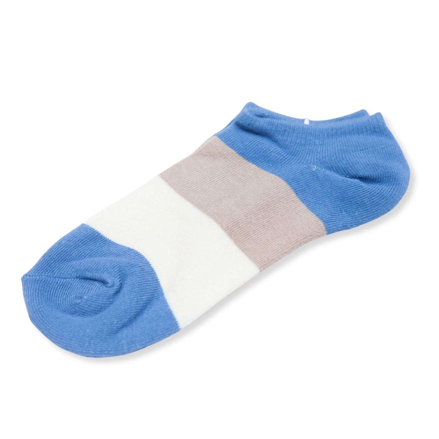 Mens Low Cut Colour Impact Cotton Socks No Show Socks Blue 6-11 - Pantsnsox