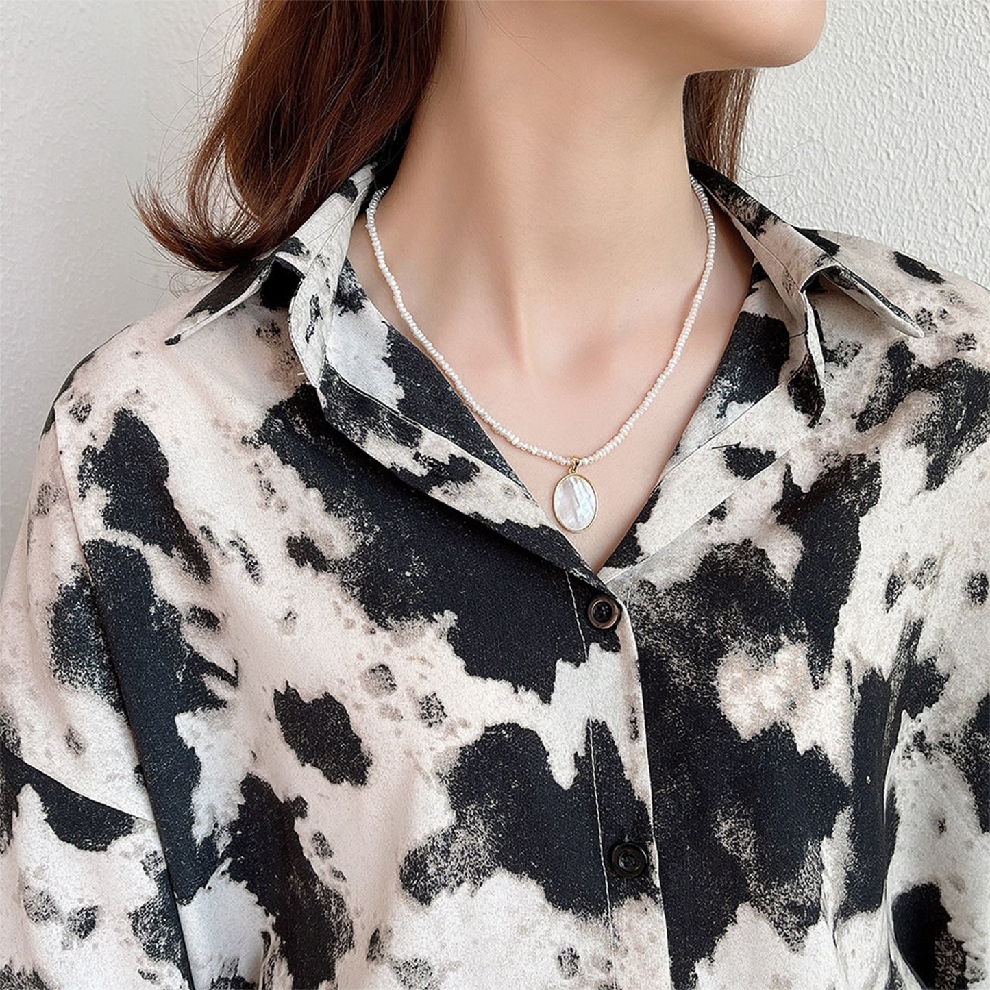 Classic Designer Nature Freshwater Pearls Necklace - Pantsnsox