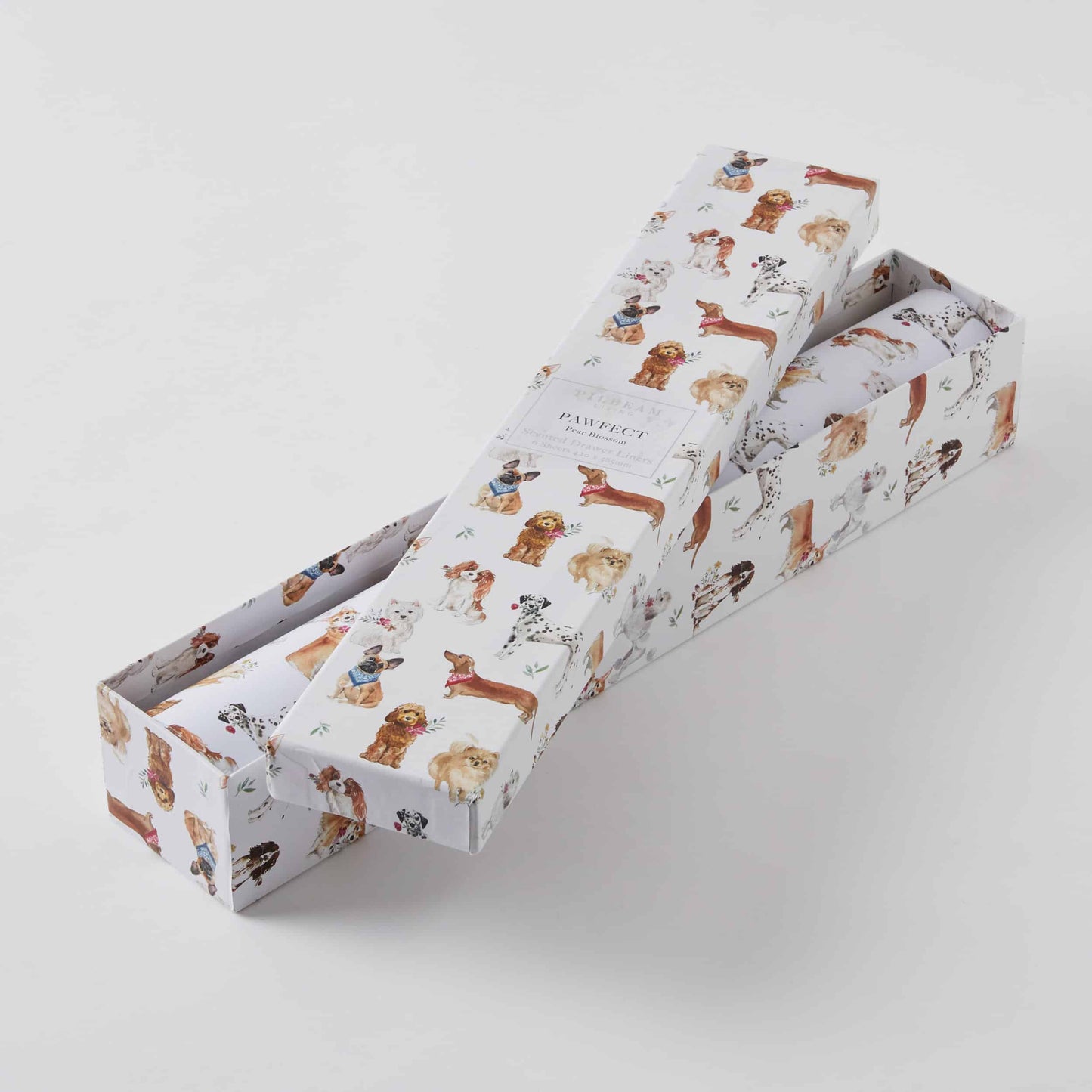 Pear Blossom Scented Pawfect Drawer Liner Pack of 6 Sheets Shelf Liner Gift Set Pilbeam