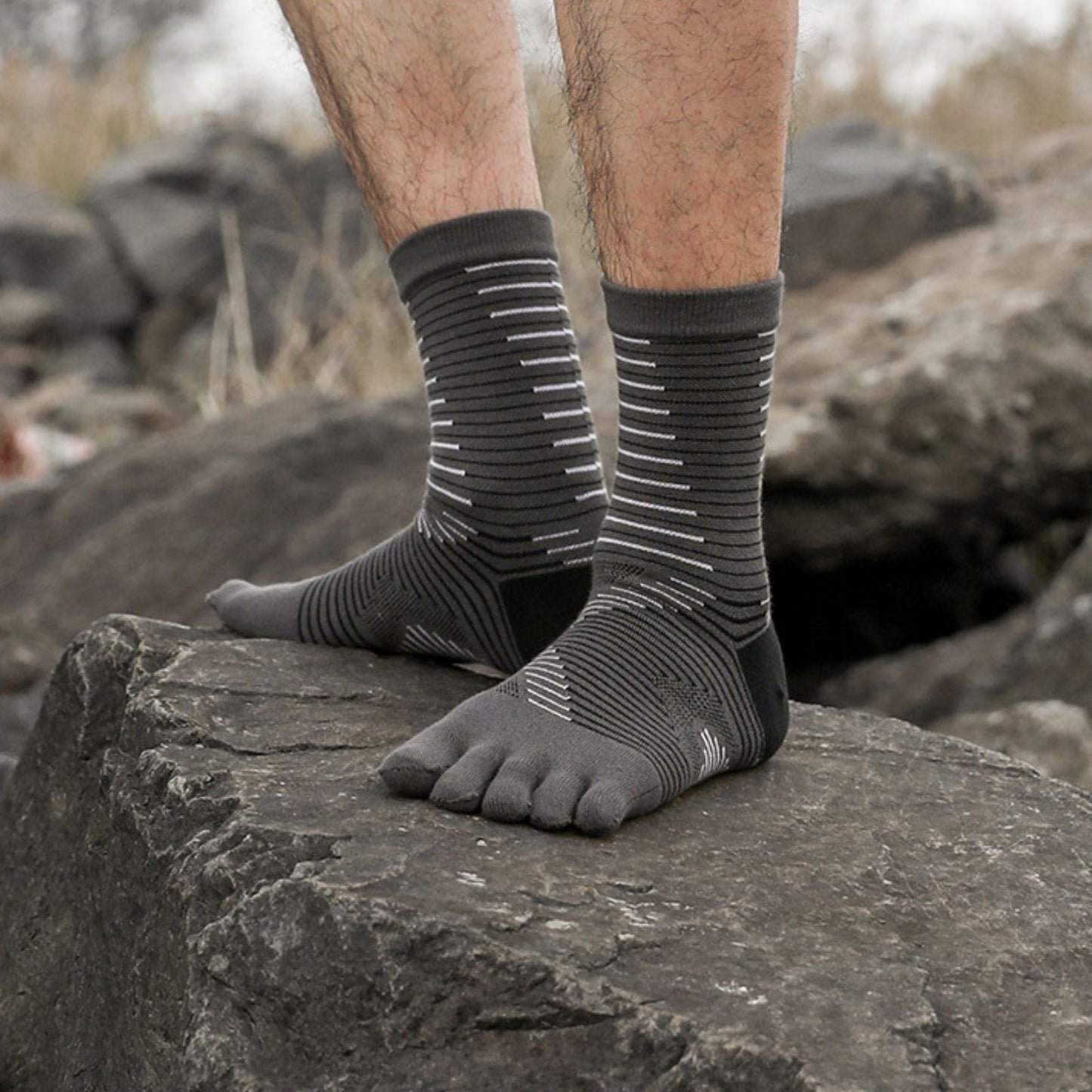 Coolmax Compression 3 Pairs Ankle Toe Socks