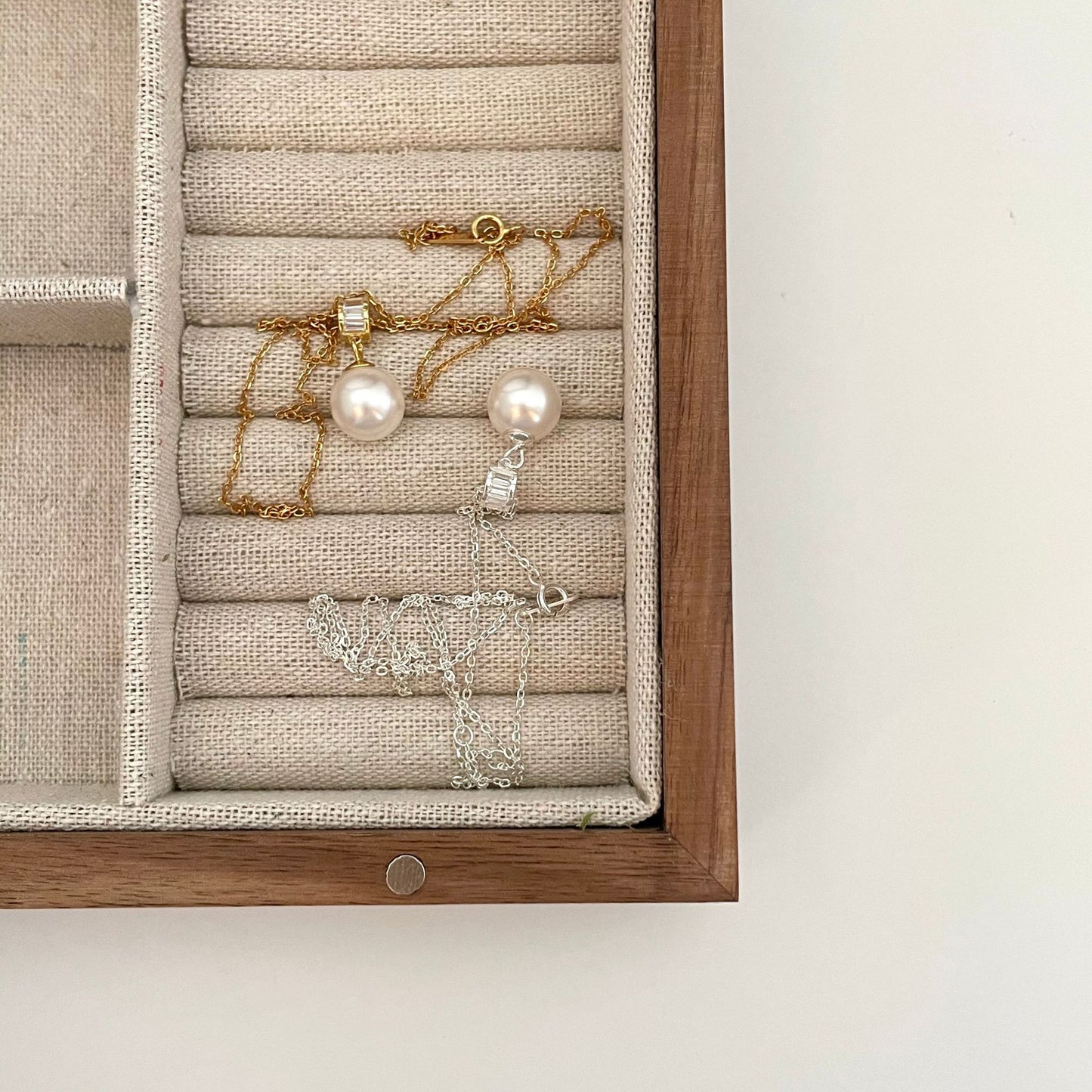 Classic Essential Unique Pearl Sterling Silver S925 Pendant Necklace
