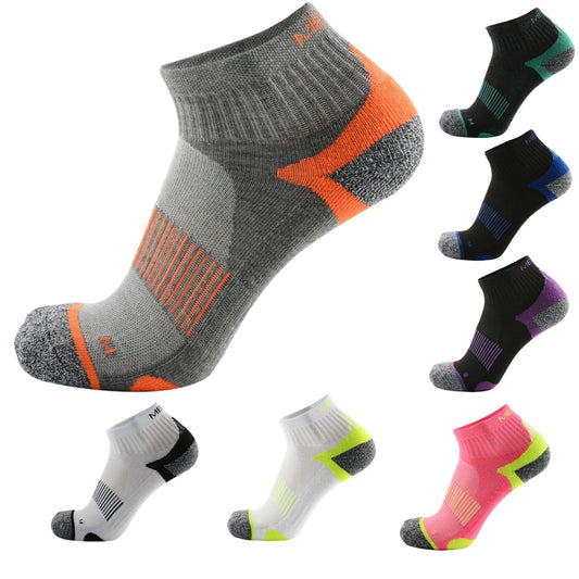 Pantsnsox 6 Pairs Anti-blister Ankle Athletic Half Cushioned Socks