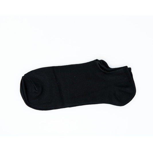 Men Low Cut Cushioned Bamboo Black White Mens Super Low Cut Socks 6-11 - Pantsnsox