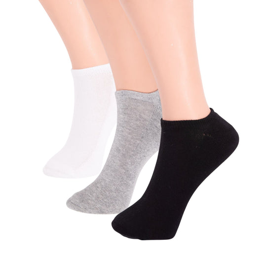 Terry Cushioning 3 Pairs Low Cut Socks