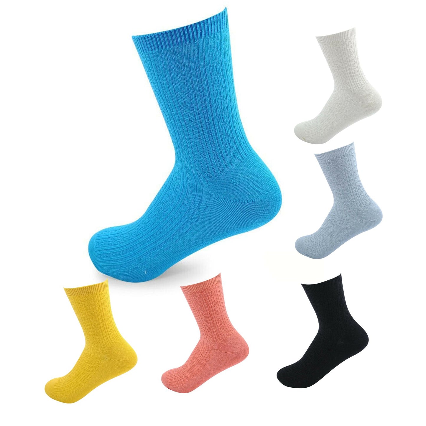 Bamboo Antibacterial 3 Pairs Womens Crew Socks