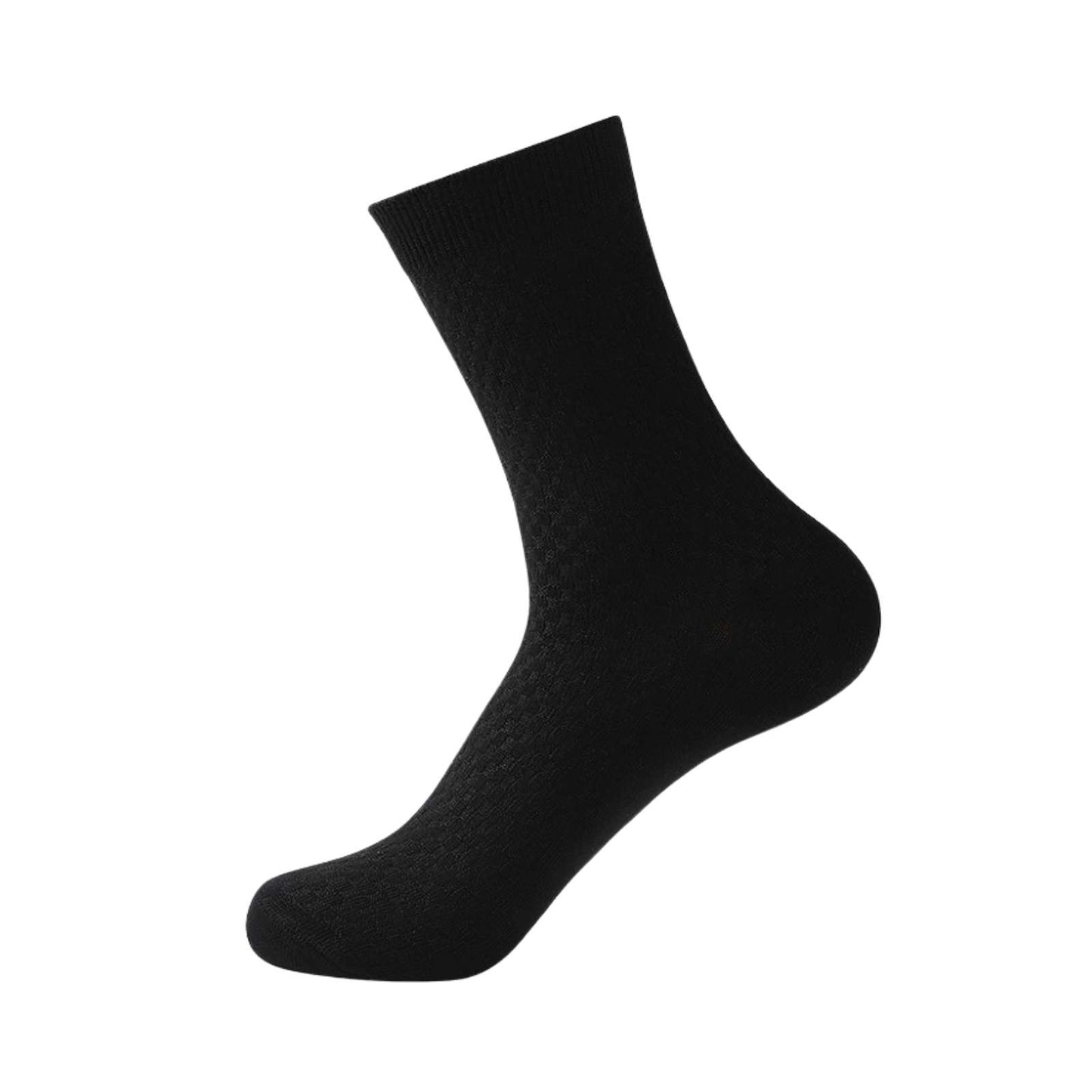 Mens Breathable Bamboo Fibre Crew Busniess Socks 1 Pair - Pantsnsox