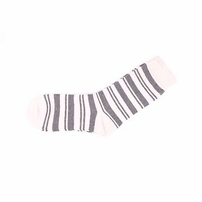 Womens Design Double Striped Pattern Women Size 2-8 Cotton Crew Socks - Pantsnsox