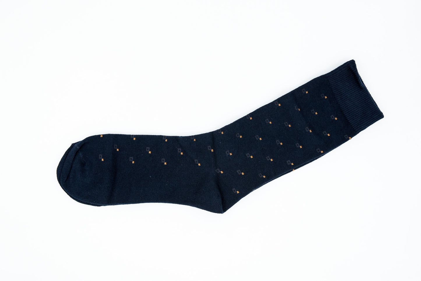 Mens Crew Comfort Business Casual Pure Cotton Navy Blue Men Socks 6-11 - Pantsnsox