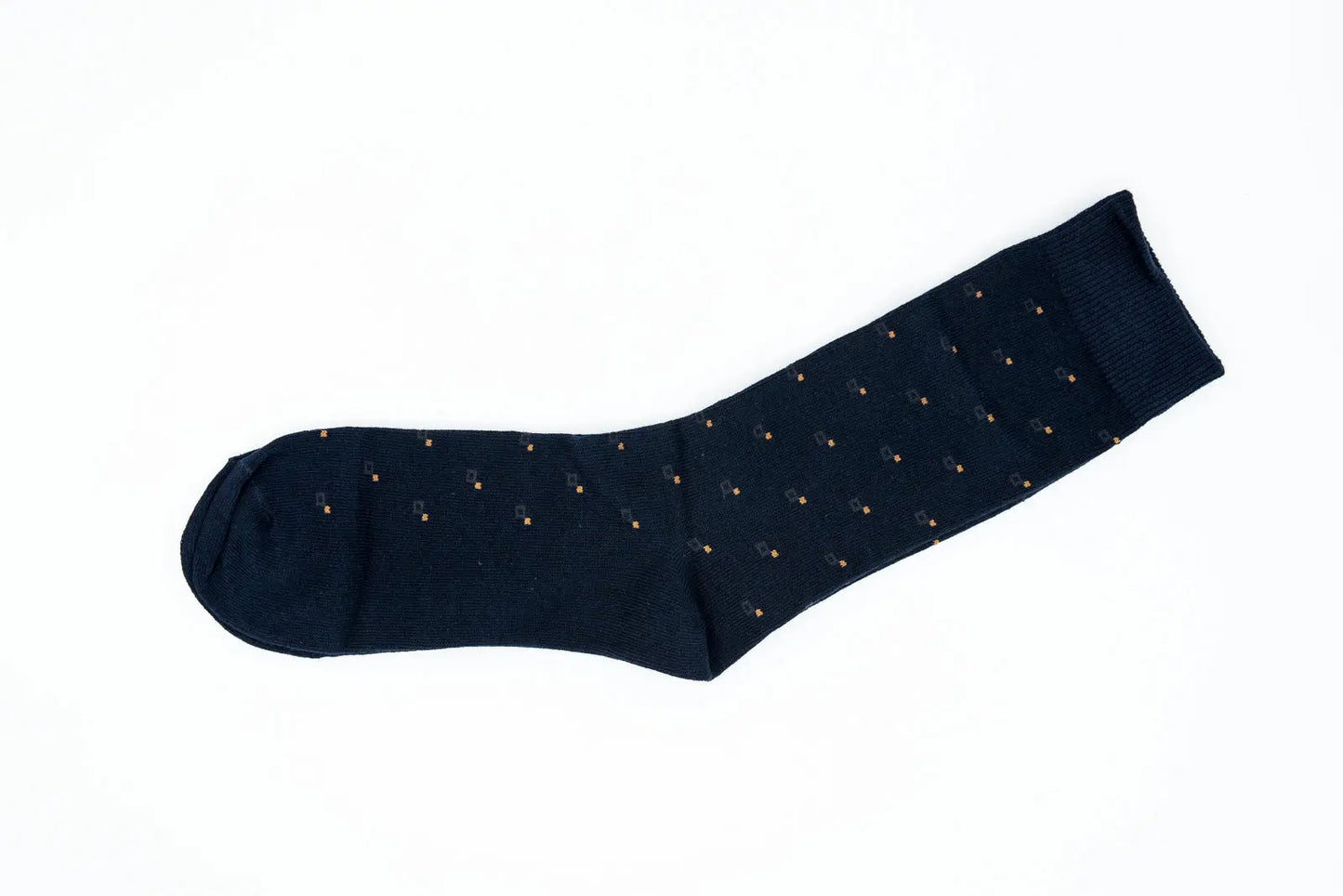 Mens Crew Comfort Business Casual Pure Cotton Navy Blue Men Socks 6-11 - Pantsnsox