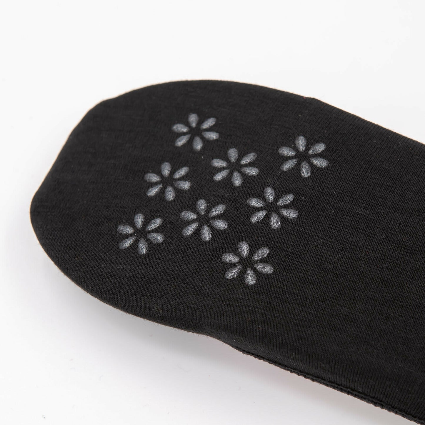 Womens Anti-Slip No Show Socks Ladies Low Cut Plain Black White Flesh 2-8 - Pantsnsox