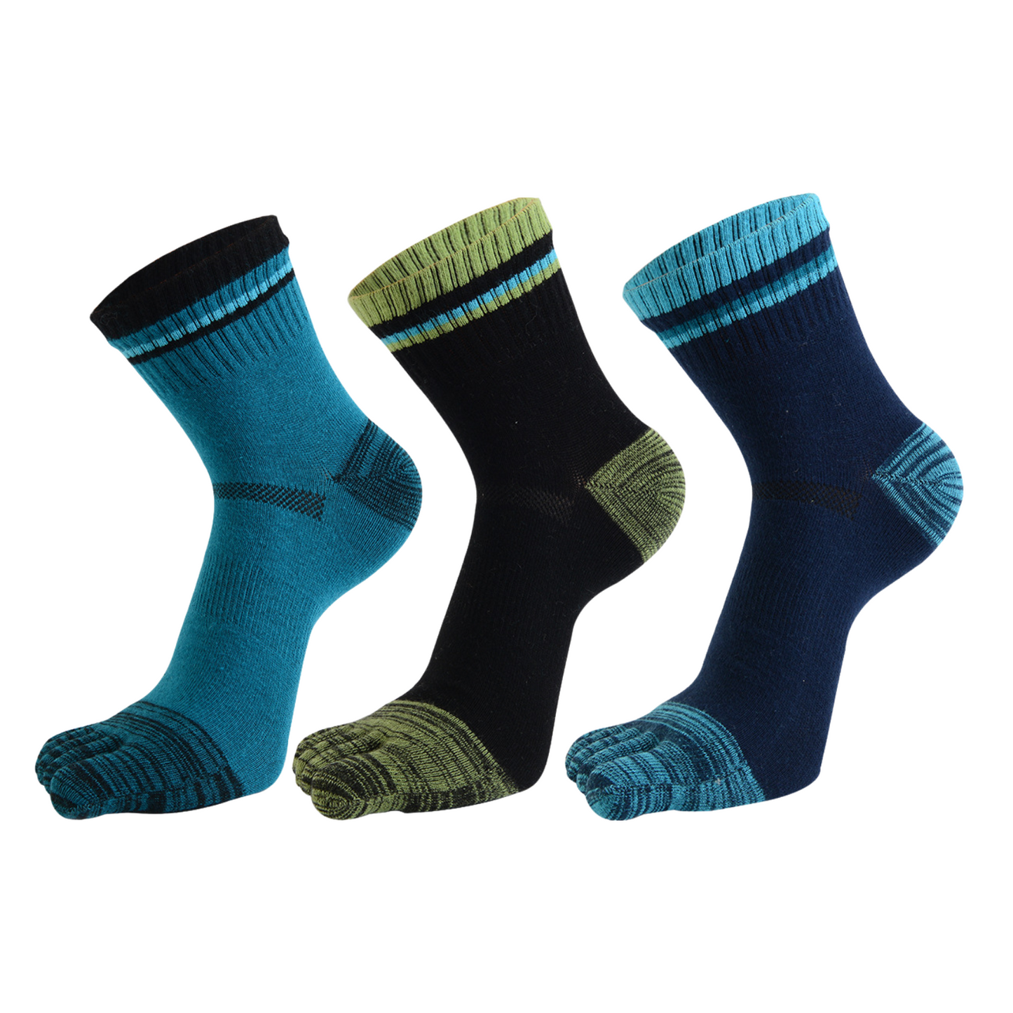3 X Athletic Sports Toe Socks Finger - Pantsnsox