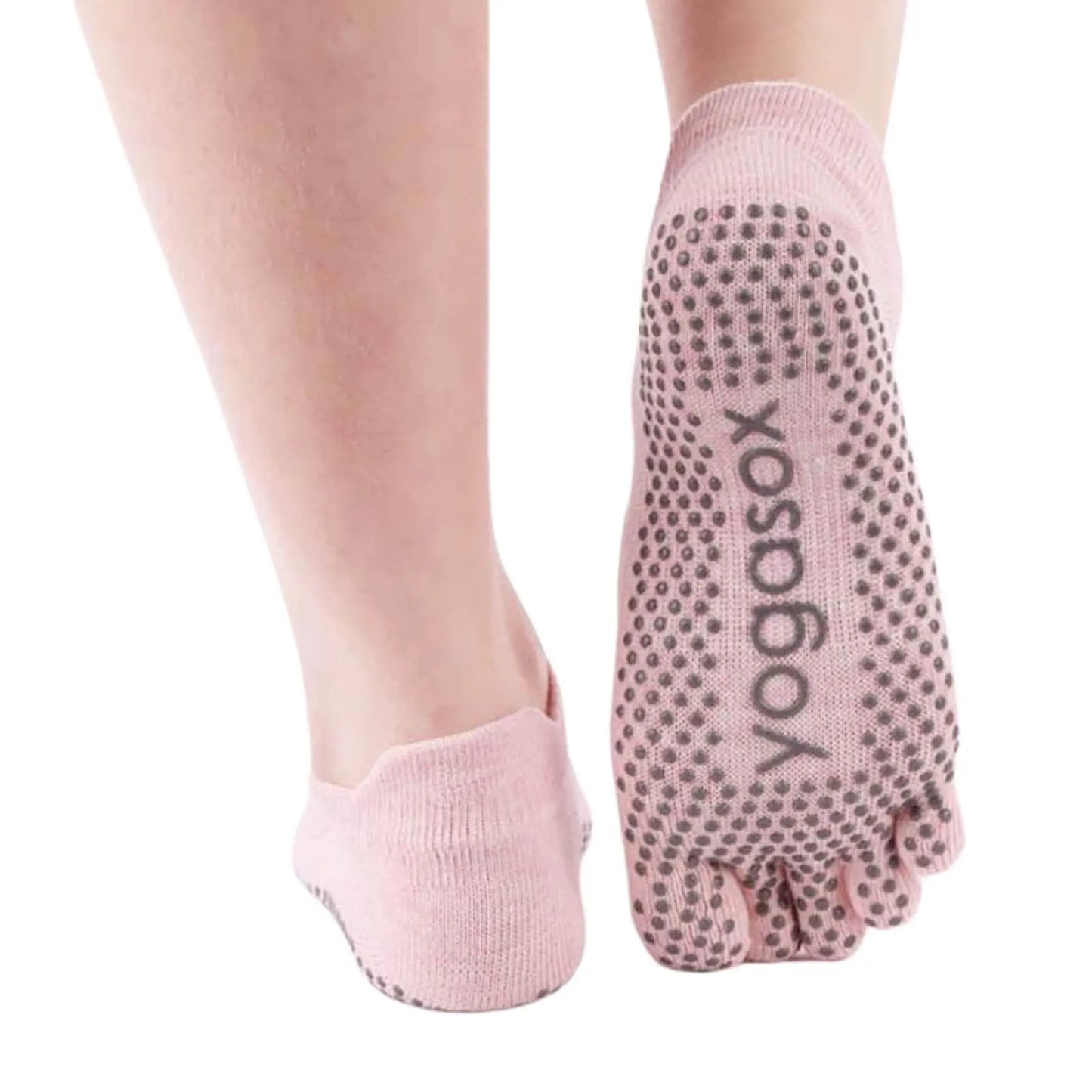 Women Non-Slip Toe Socks 5 Pairs Grip Socks Breathable Yoga Socks Pantsnsox