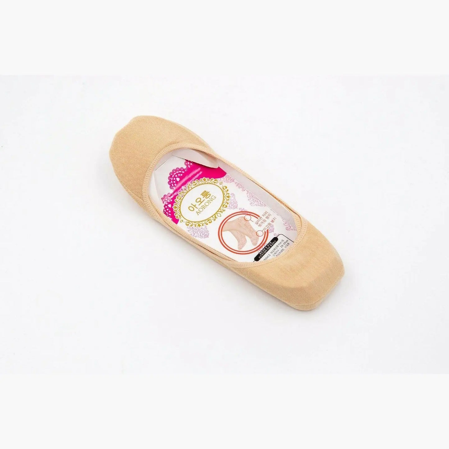 Womens Anti-Slip No Show Socks Ladies Low Cut Plain Black White Flesh 2-8 - Pantsnsox