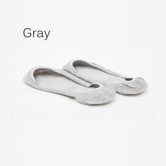 Womens No Show Cotton Socks Ladies Invisible Boat Socks Black Pink Gray - Pantsnsox