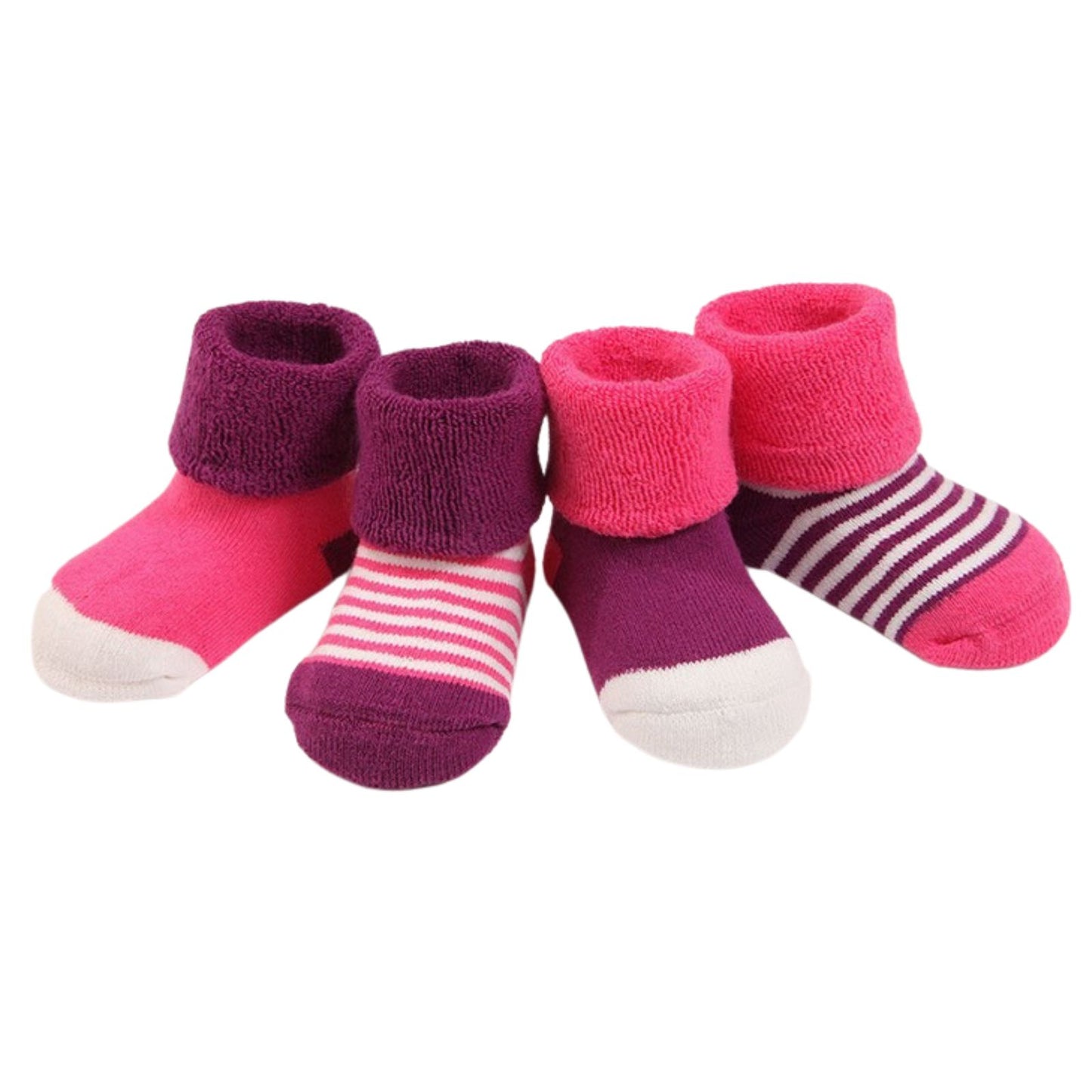 4 Pairs Kids Toddler Infant Cotton Socks