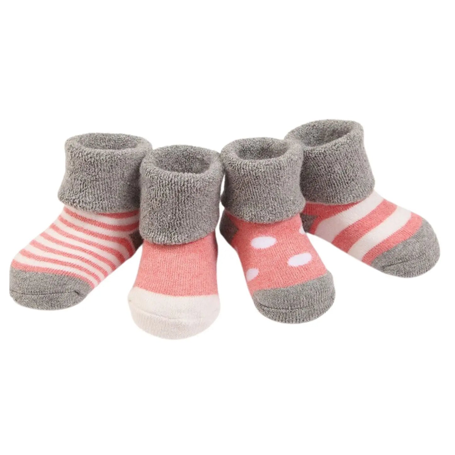 4 Pairs Kids Toddler Infant Cotton Socks Pantsnsox