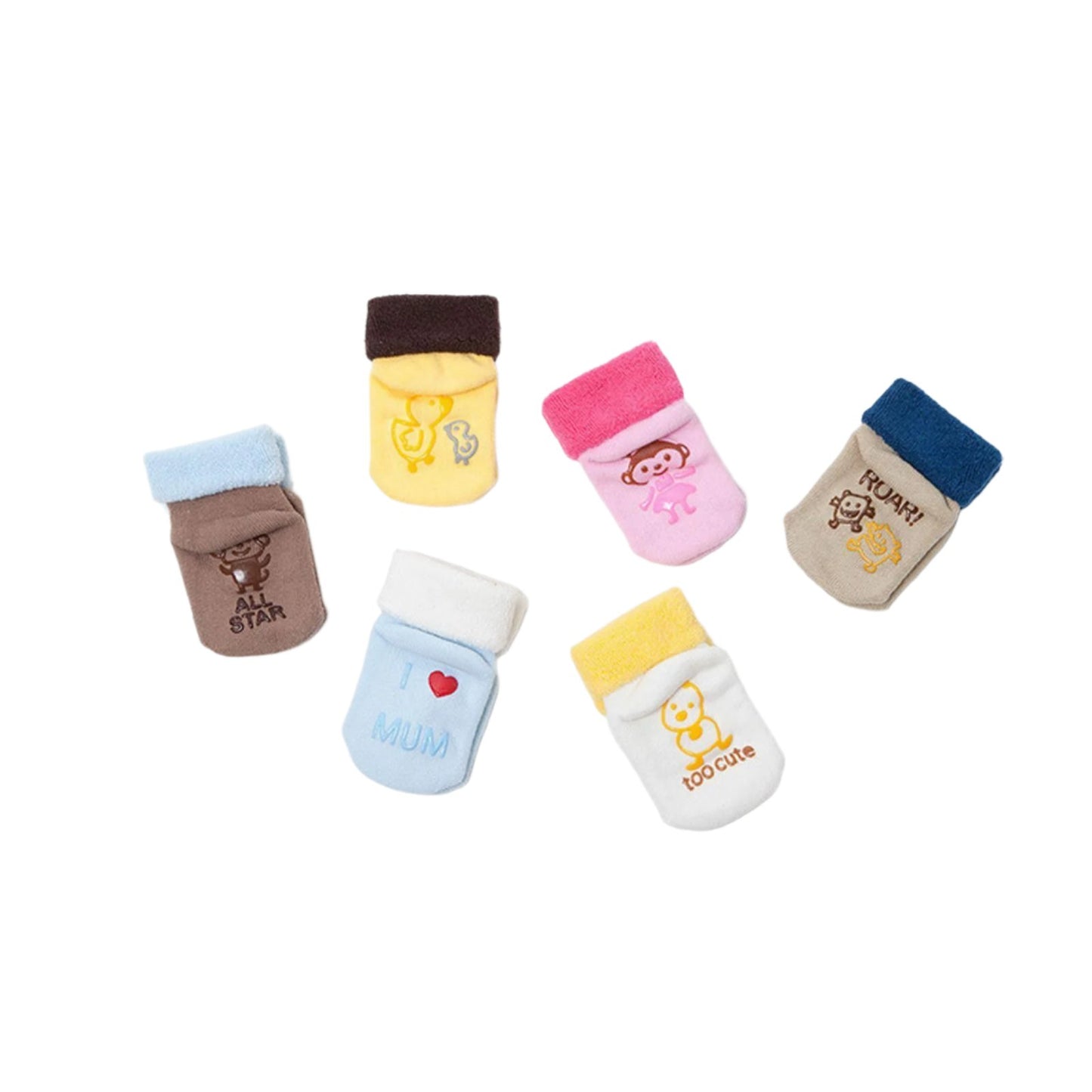 Toddler Unisex Socks Soles Baby Shoes Socks Child Kids Rubber Footwear AU - Pantsnsox