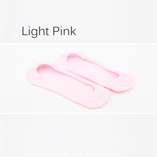 Womens No Show Cotton Socks Ladies Invisible Boat Socks Black Pink Gray - Pantsnsox