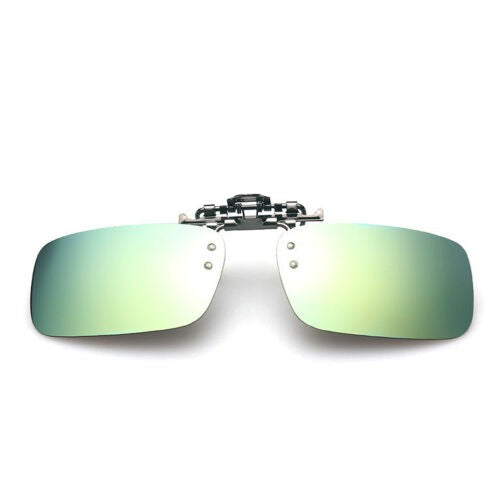 Fashion Retro Polarized Clip On flap up Sunglasses UV 400 Protection Mens Womens - Pantsnsox