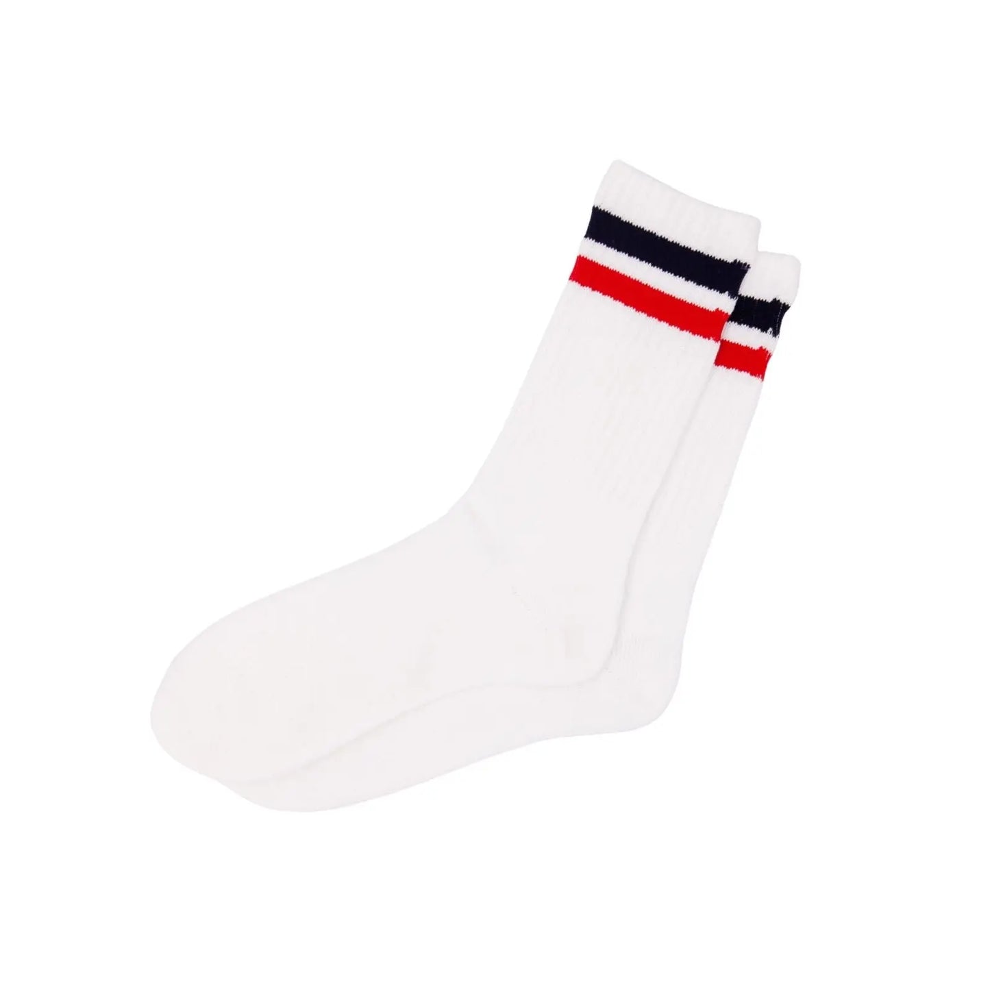 Striped Thick Sports Heavy Duty Work Cotton Socks Crew Socks - Pantsnsox