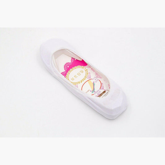 Womens Anti-Slip No Show Socks Ladies Low Cut Plain Black White Flesh 2-8 - Pantsnsox