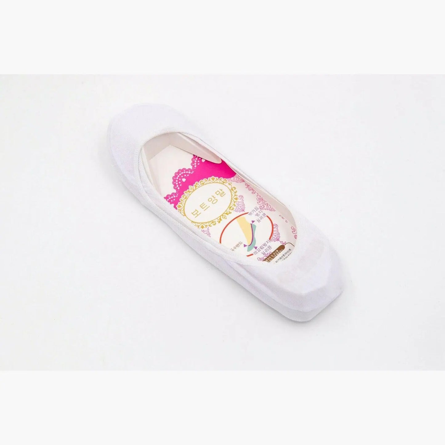 Womens Anti-Slip No Show Socks Ladies Low Cut Plain Black White Flesh 2-8 - Pantsnsox