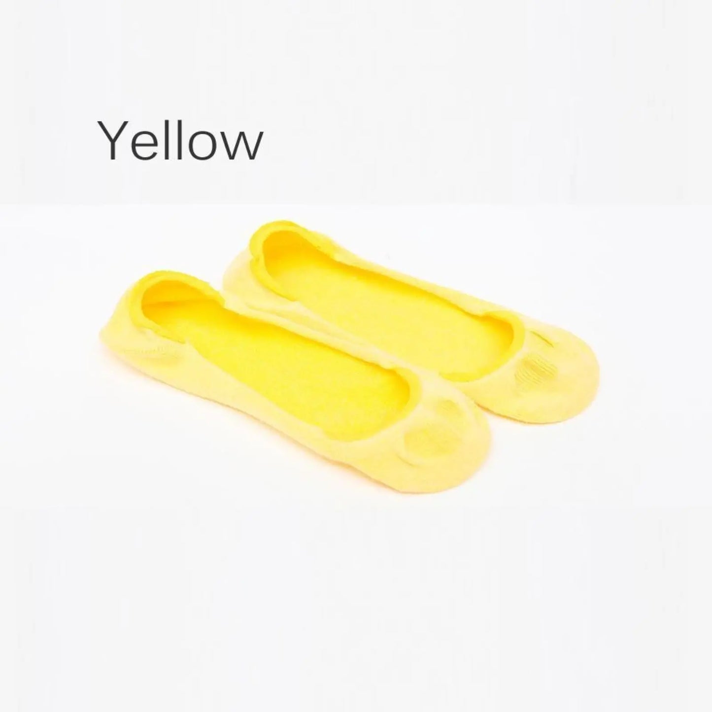 Womens No Show Cotton Socks Ladies Invisible Boat Socks Black Pink Yellow - Pantsnsox