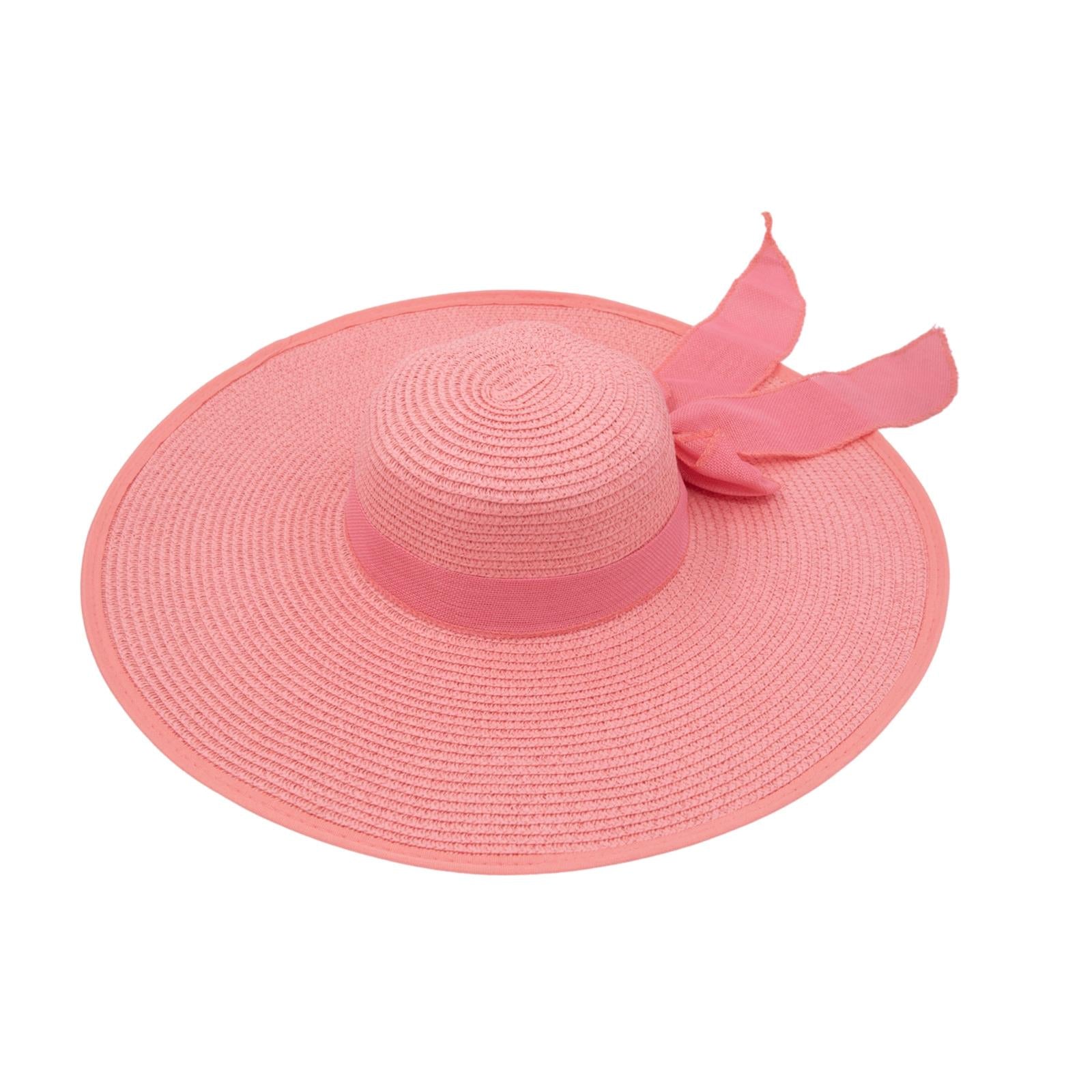Ultra Wide Brim Pink Women's Beach Hat – Pantsnsox