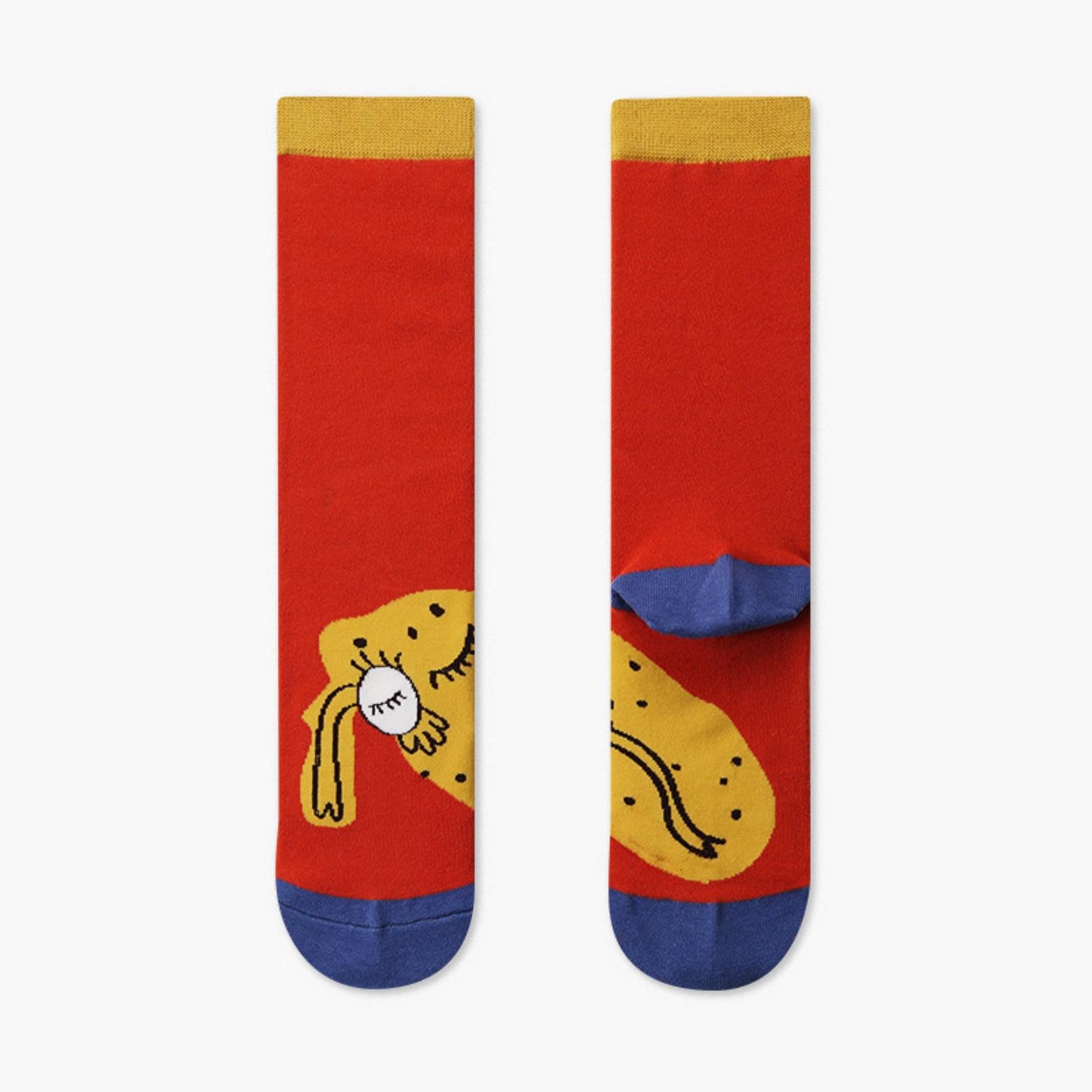 Women Designed Colorful Casual Comfortable Cotton Sleeping Potato Socks - Pantsnsox