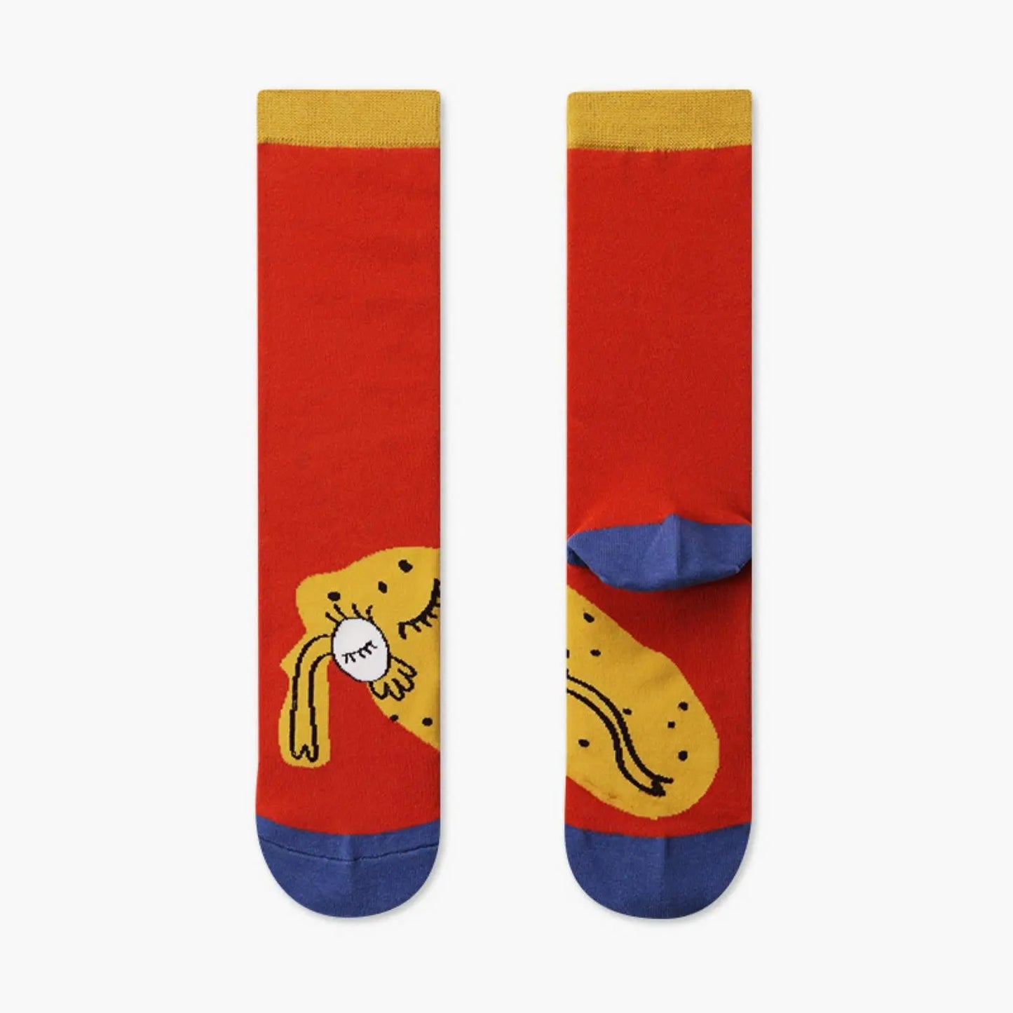 Women Designed Colorful Casual Comfortable Cotton Sleeping Potato Socks - Pantsnsox