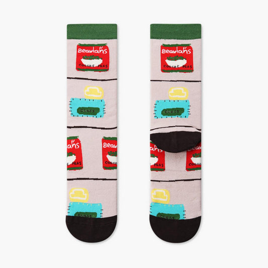 Women Designed Colorful Casual Comfortable Cotton  Pea Socks - Pantsnsox