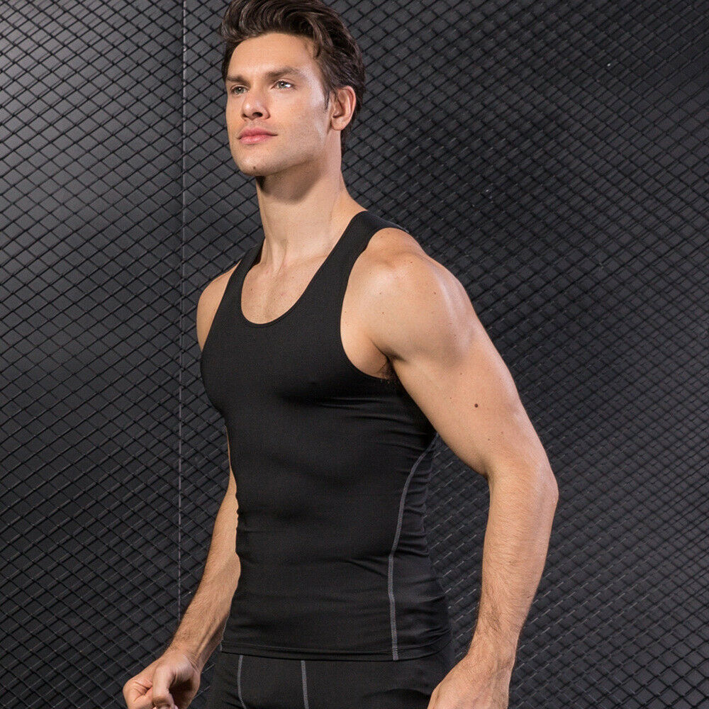 Mens Sleeveless Gym Top Tee - Pantsnsox