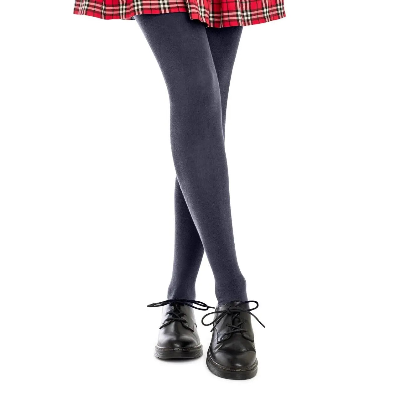 Winter School Cotton Tights - Navy Blue Pantsnsox