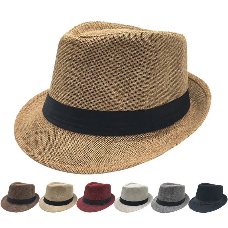 Mens Classic Fedora Hat Short Brim Pantsnsox