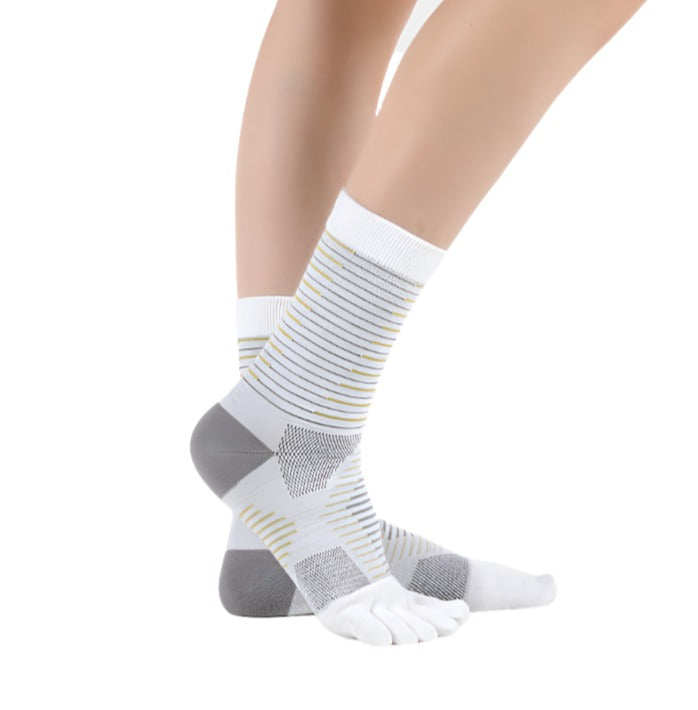 Coolmax Compression 3 Pairs Women Ankle Toe Socks