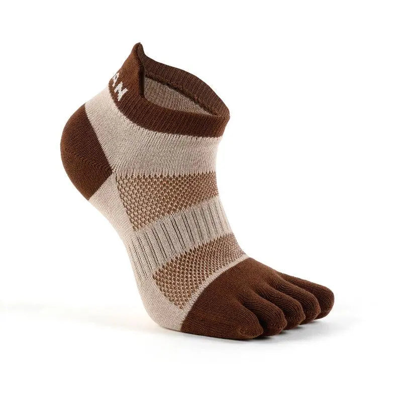 Breathable Cotton 6 Pack Socks Sports Running Toe socks Pantsnsox Midweight Mini Crew Unisex Toesocks Meikan