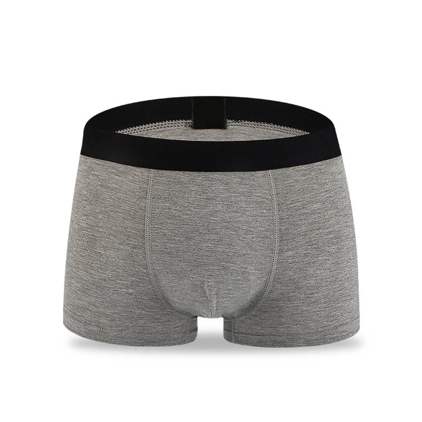 Mens Modal Fiber Boxer 6 Pairs Men Trunk Black Blue Grey Red Yellow Underwear