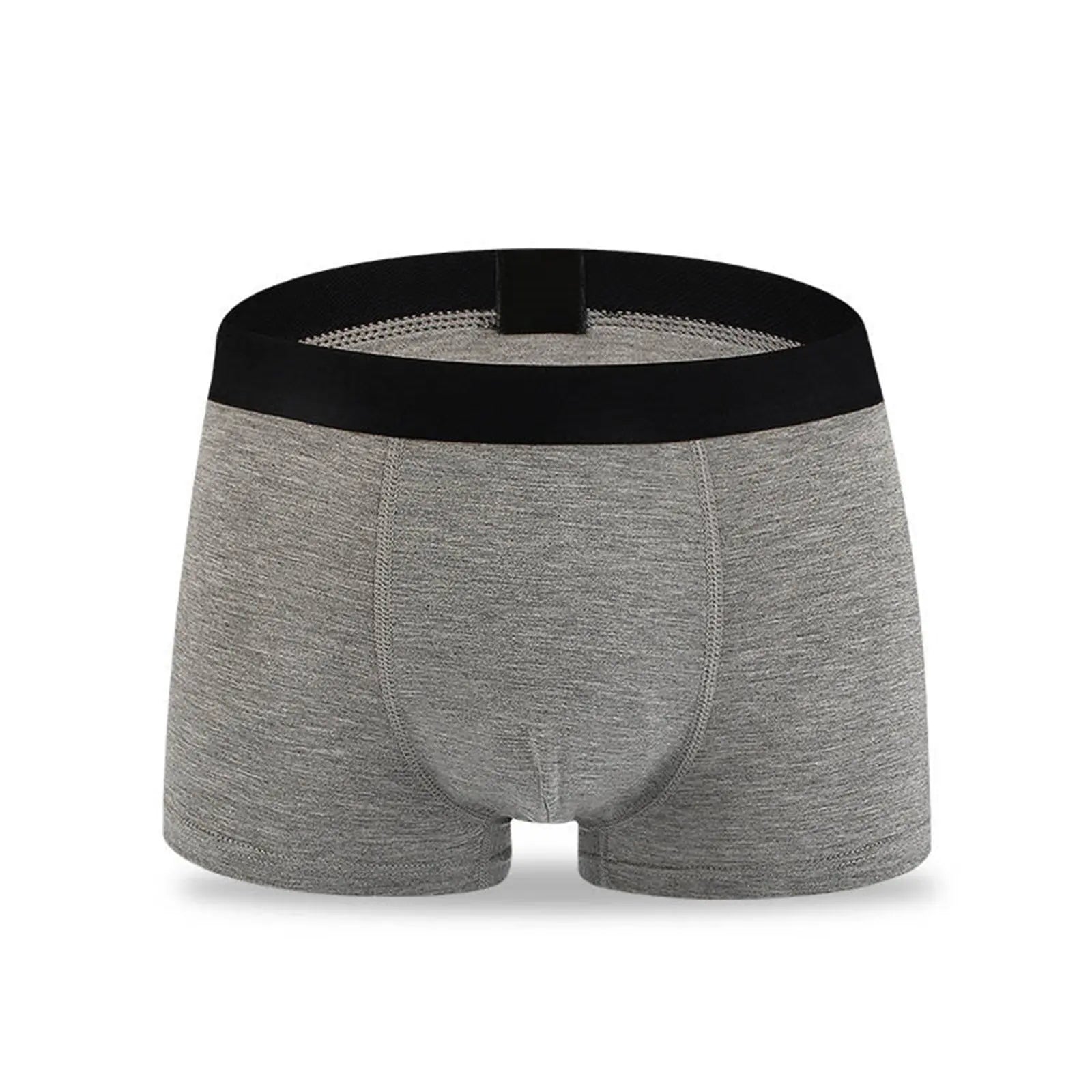 Mens Modal Fiber Boxer 6 Pairs Men Trunk Black Blue Grey Red Yellow Underwear