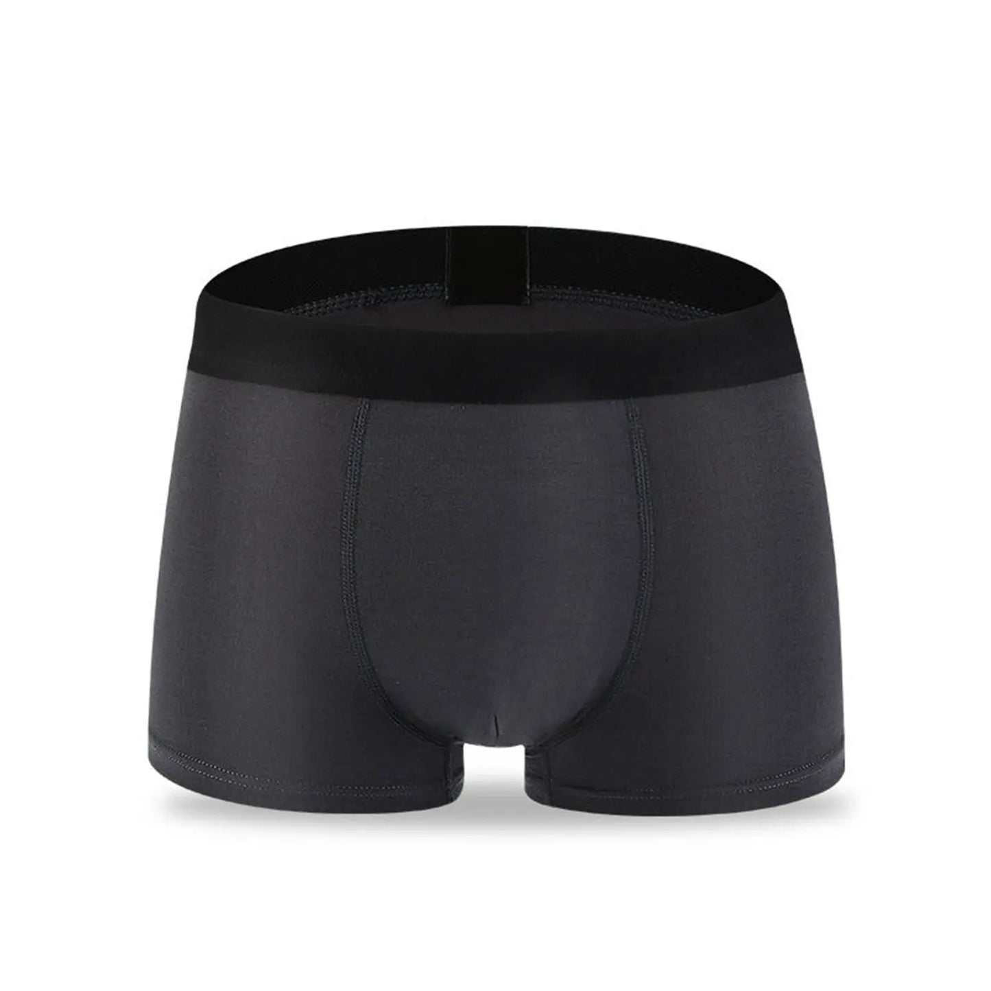 Mens Modal Fiber Boxer 6 Pairs Men Trunk Black Blue Grey Red Yellow Underwear