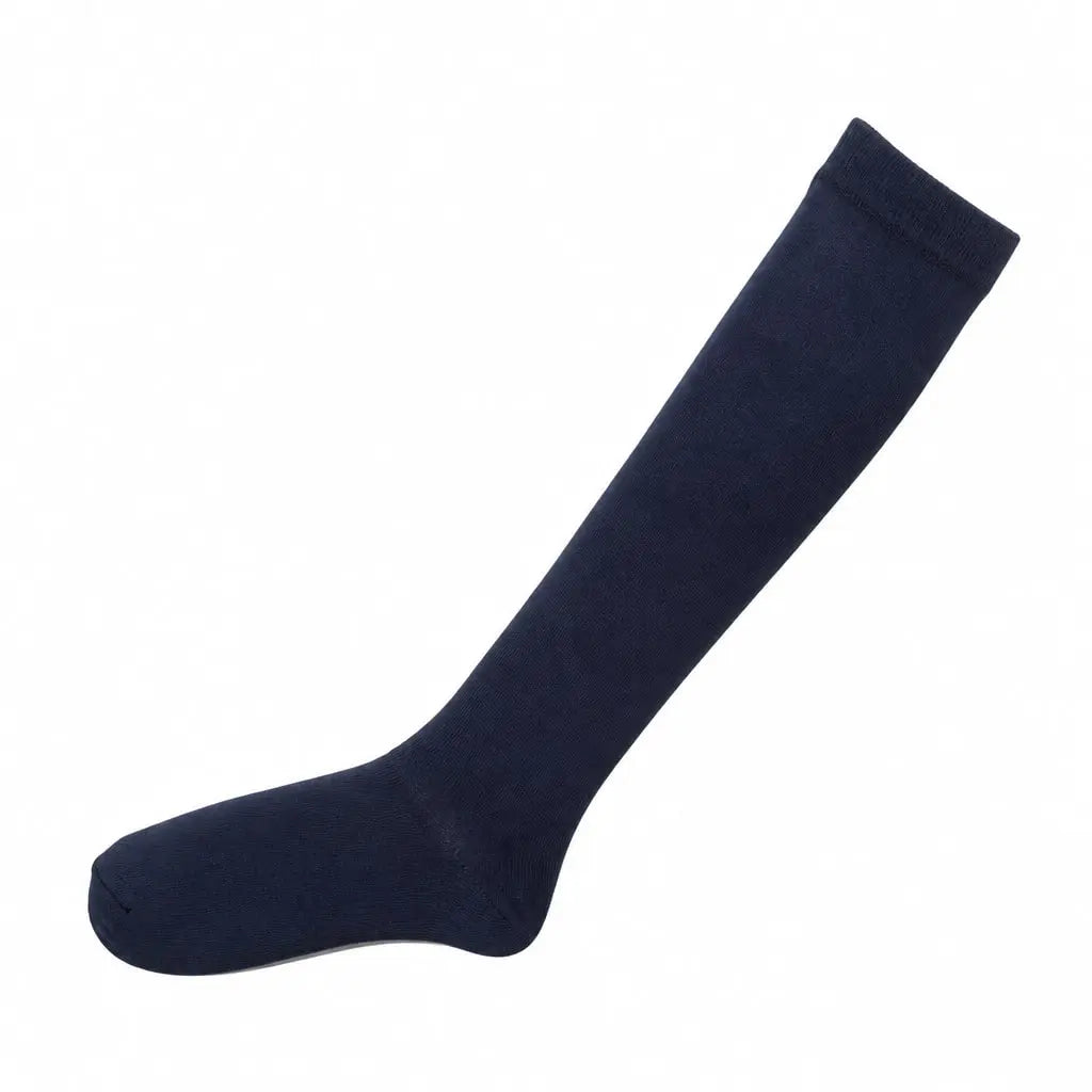 6 Pairs Girls School Knee High Cotton Socks Plain Socks 5-8 9-12 13-3 marketplace image