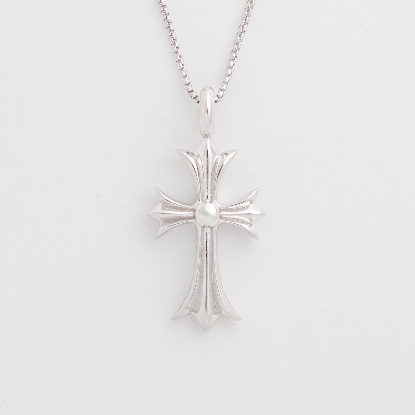 925 Silver Bezel-Set Diamond Cross Pendant Necklace - Secure Everyday Comfort Design