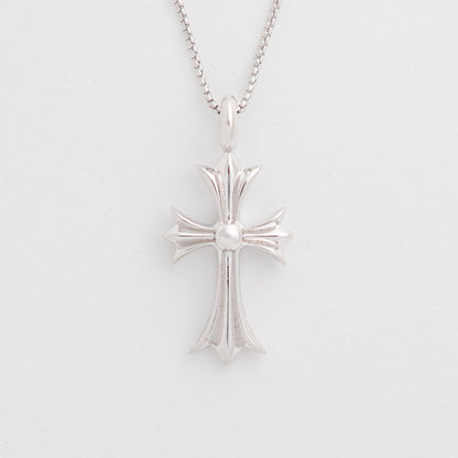 925 Silver Bezel-Set Diamond Cross Pendant Necklace - Secure Everyday Comfort Design