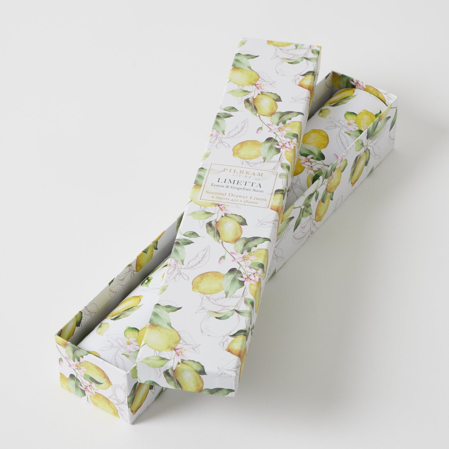 Citron Lemon and Grapefruit Scented Drawer Liners 6 Sheets