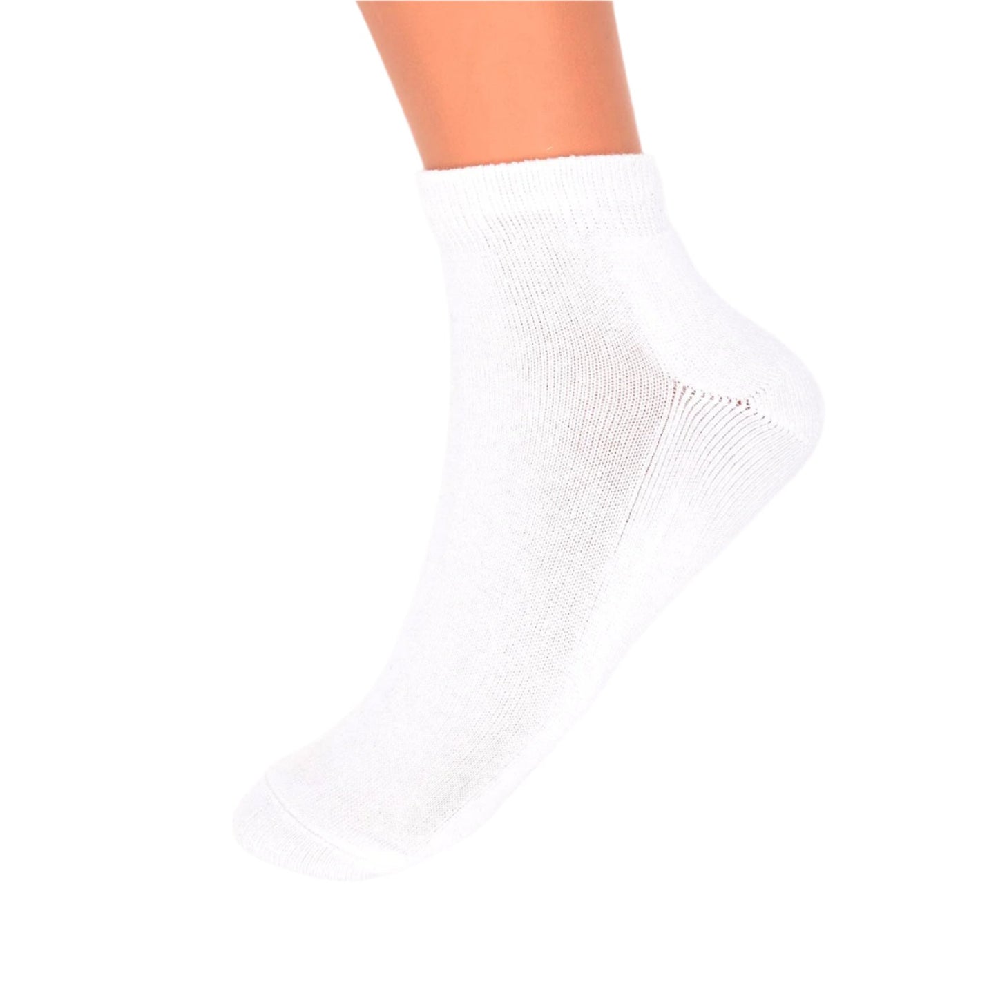 Thick Cushioned 3 Pairs Ankle Sports Cotton Socks White