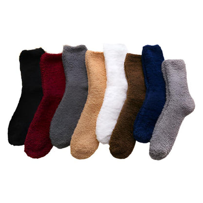 Fluffy Winter 6 Pack Sleeping Bed Socks Thick Unisex Assorted(Mixed)