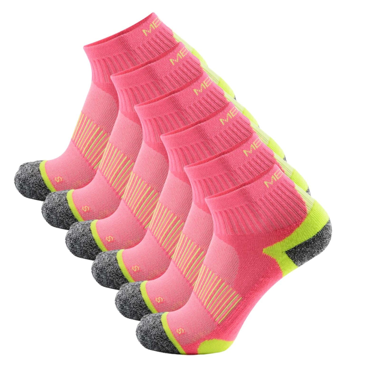 6 x Anti-blister Ankle Athletic Half Cushioned Socks