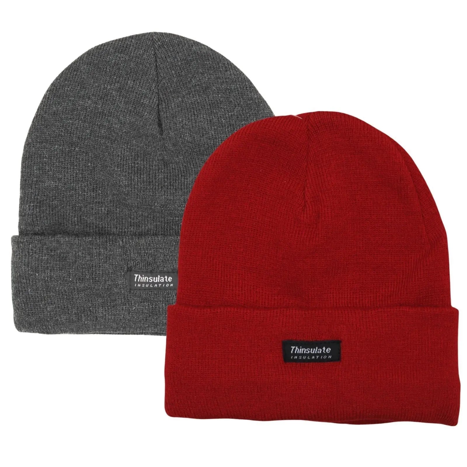 2 Pairs Mens Insulation Thermal Winter Knitted Thinsulate Ski Beanie Hat Pantsnsox