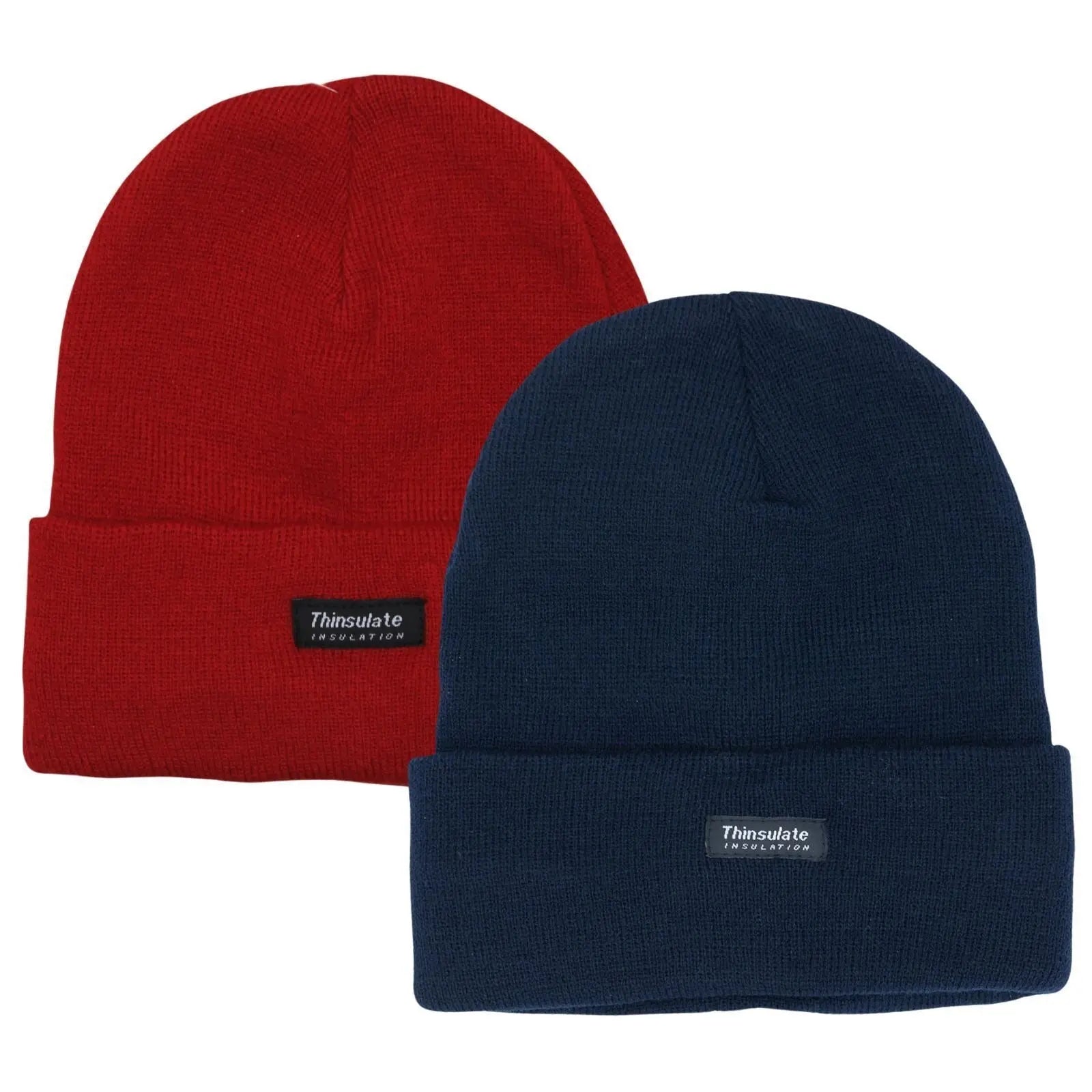 2 Pairs Mens Insulation Thermal Winter Knitted Thinsulate Ski Beanie Hat Pantsnsox
